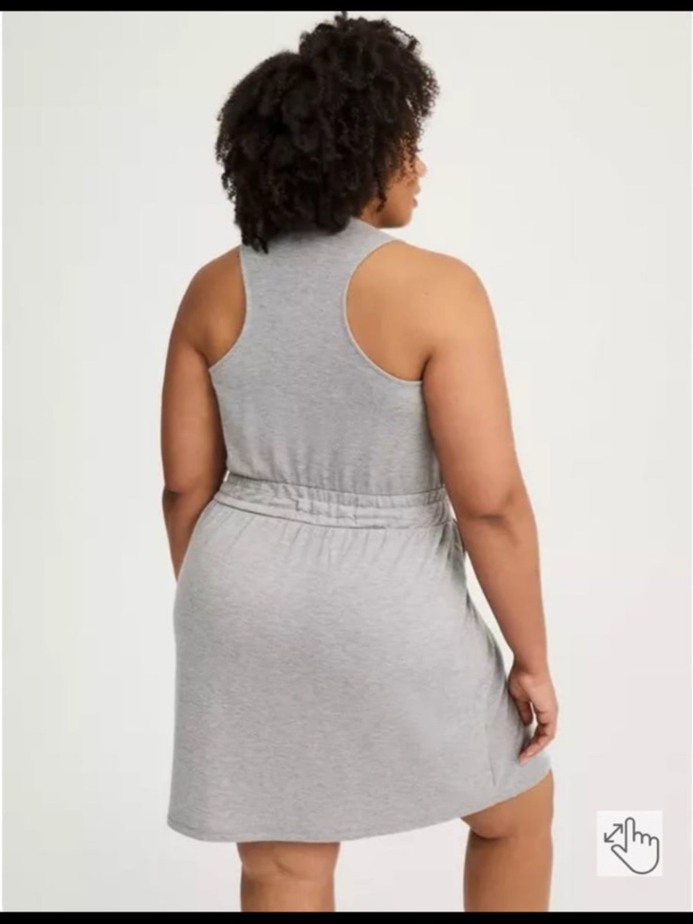 torrid Light Gray Sleeveless Racerback Jersey Dress